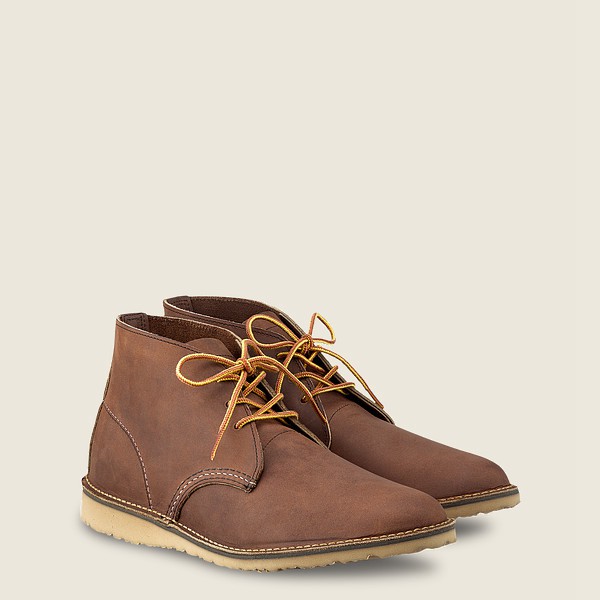 Red Wing Mens Weekender – Chukka Yuma Leather - Heritage Shoes Brown - 1764UGNRB